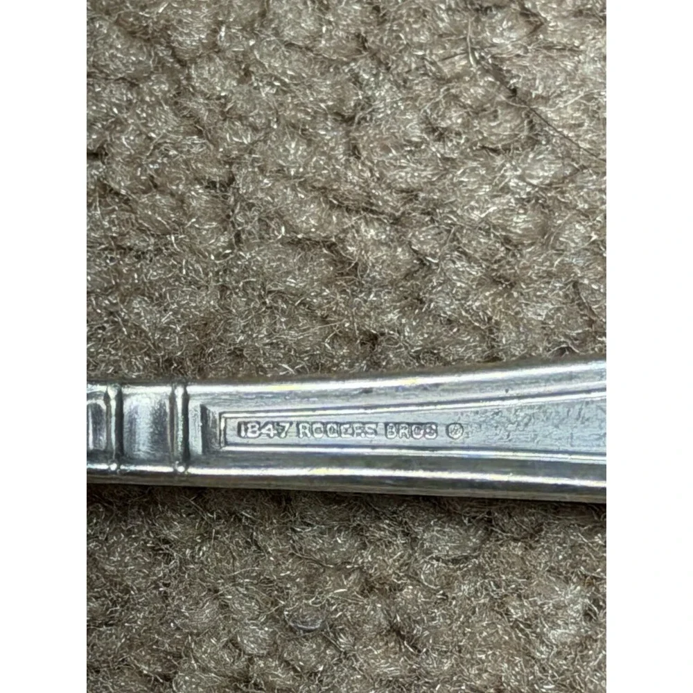 Flatware 1847 Rogers Bros Ambassador Pattern Silverplate 2 Spoons Vintage